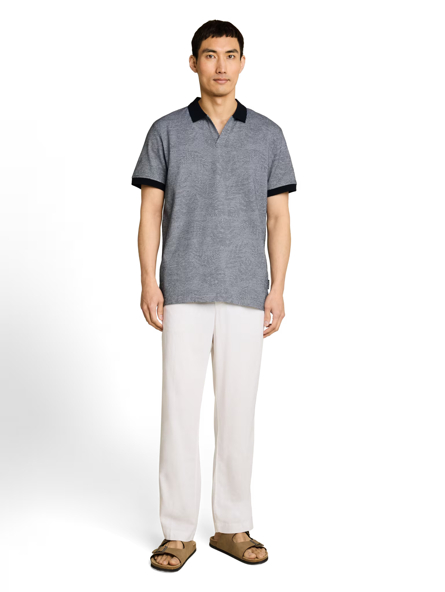Tom Tailor Jaquard Leaf  Polo 51187