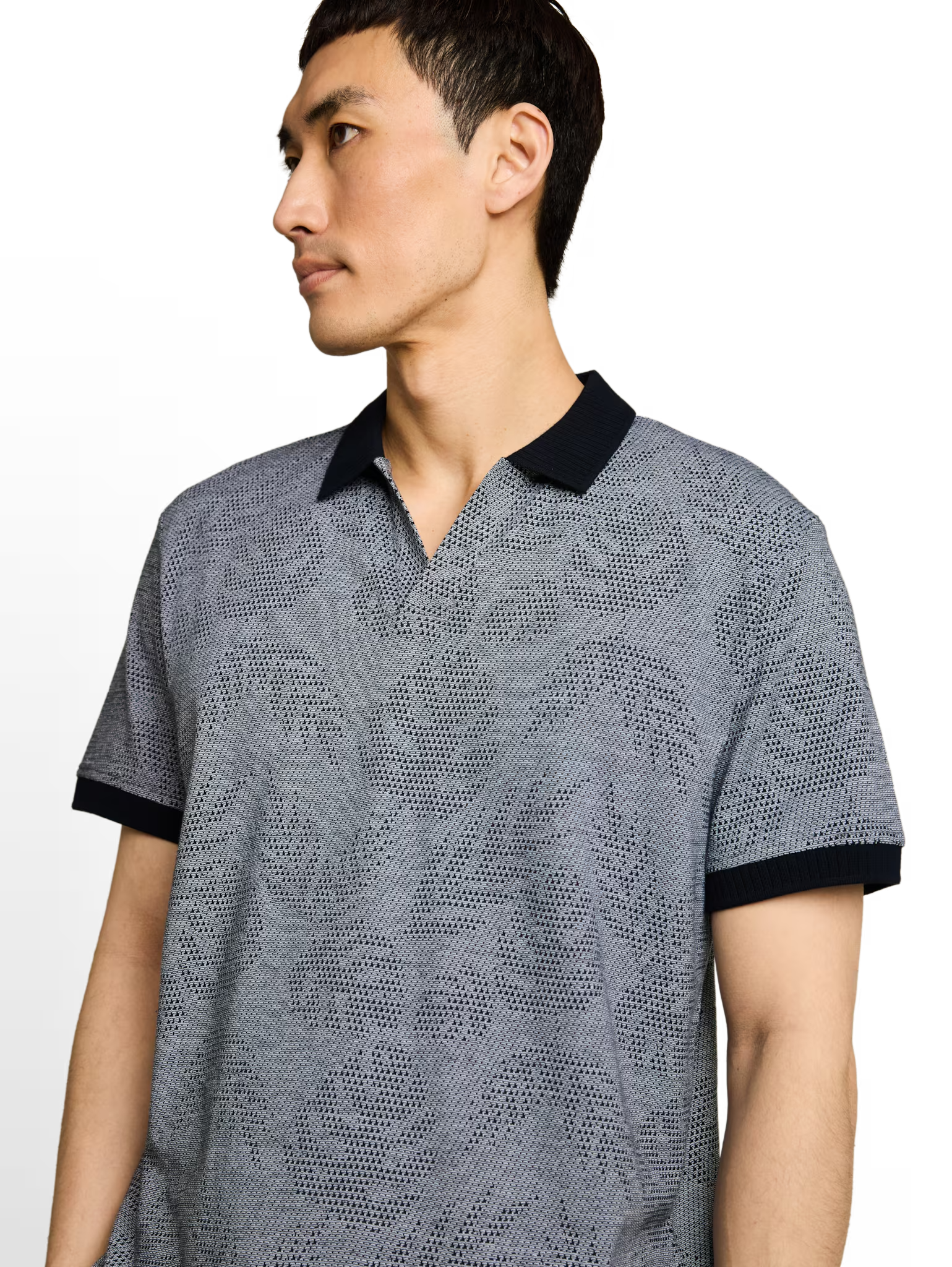 Tom Tailor Jaquard Leaf  Polo 51187