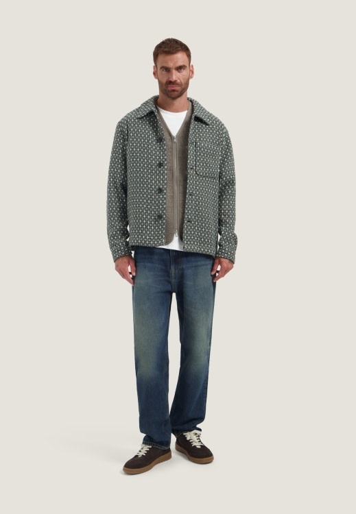 DSTREZZED DS_Lino Golfball Overshirt 155514