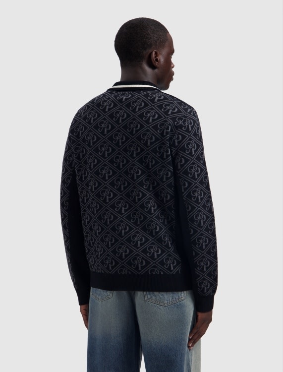 Pure Path Jacquard Football Knit Polo