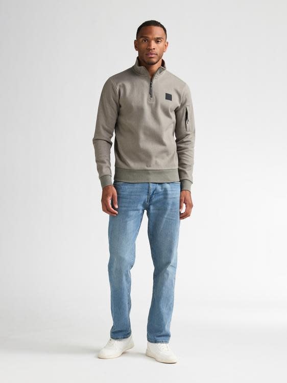 Petrol Sweater Collar zip M-3060-SWC335