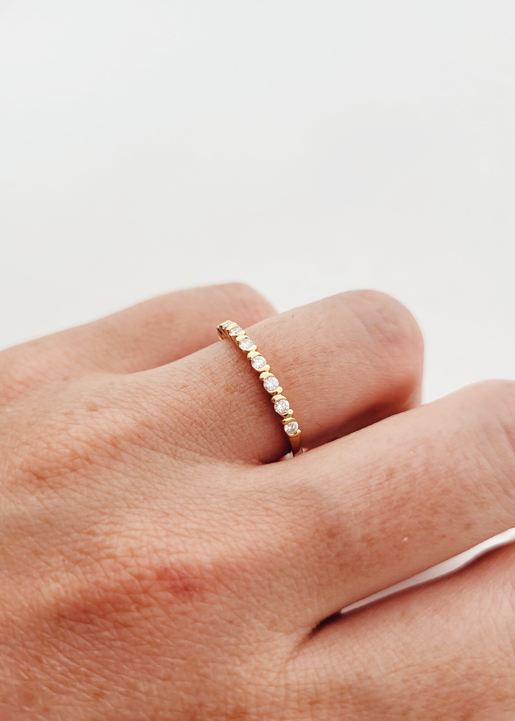 Alliance ring met diamanten