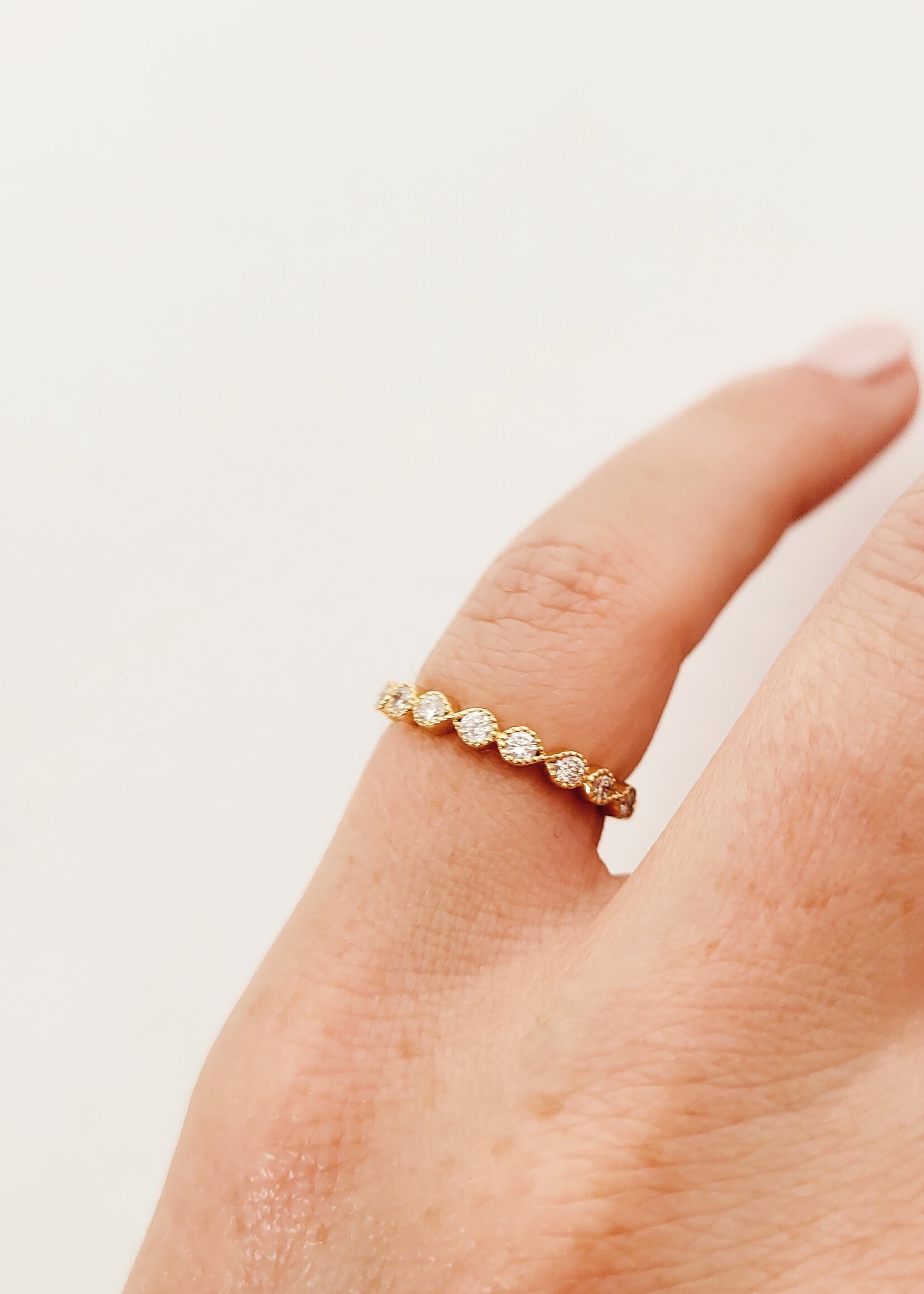 Alliance ring met diamanten