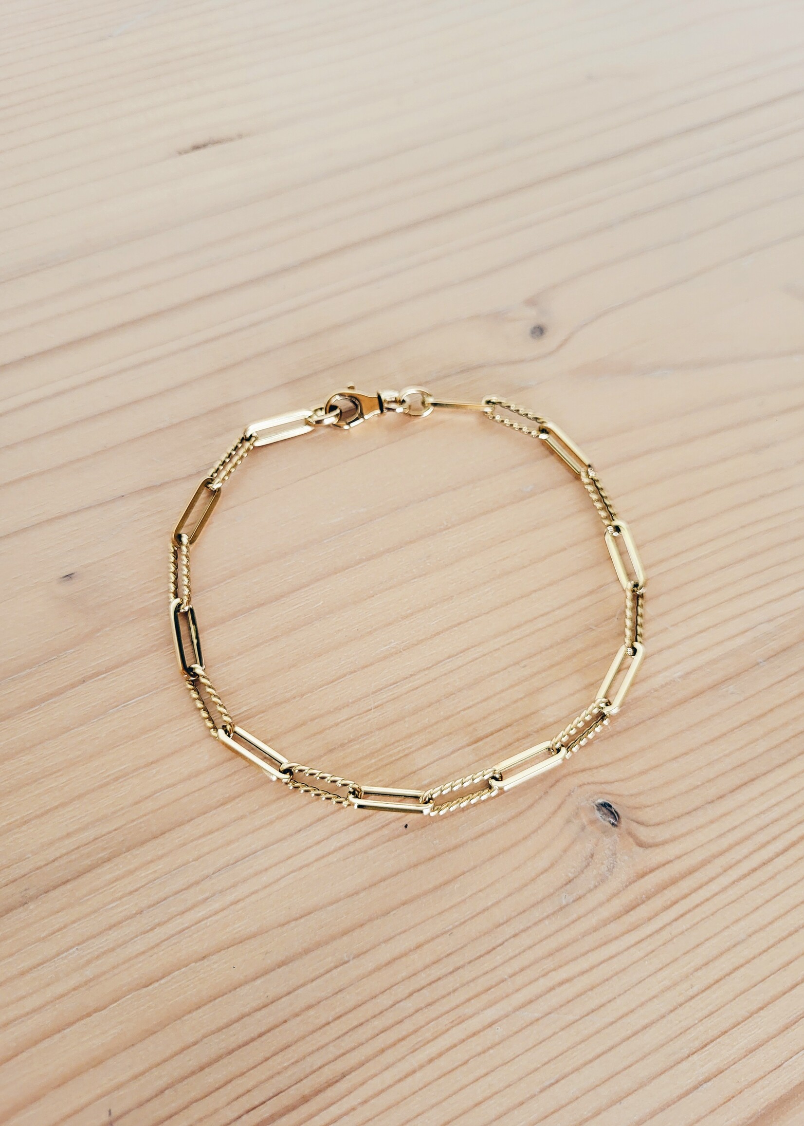 Armband paperclip schakel