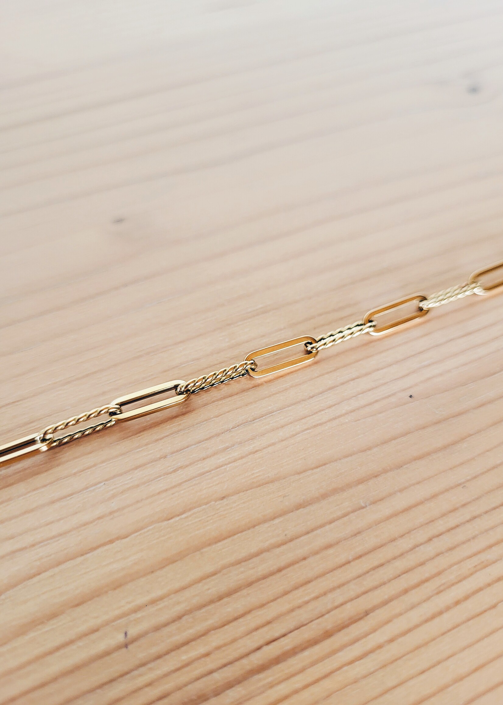 Armband paperclip schakel
