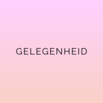 GELEGENHEID