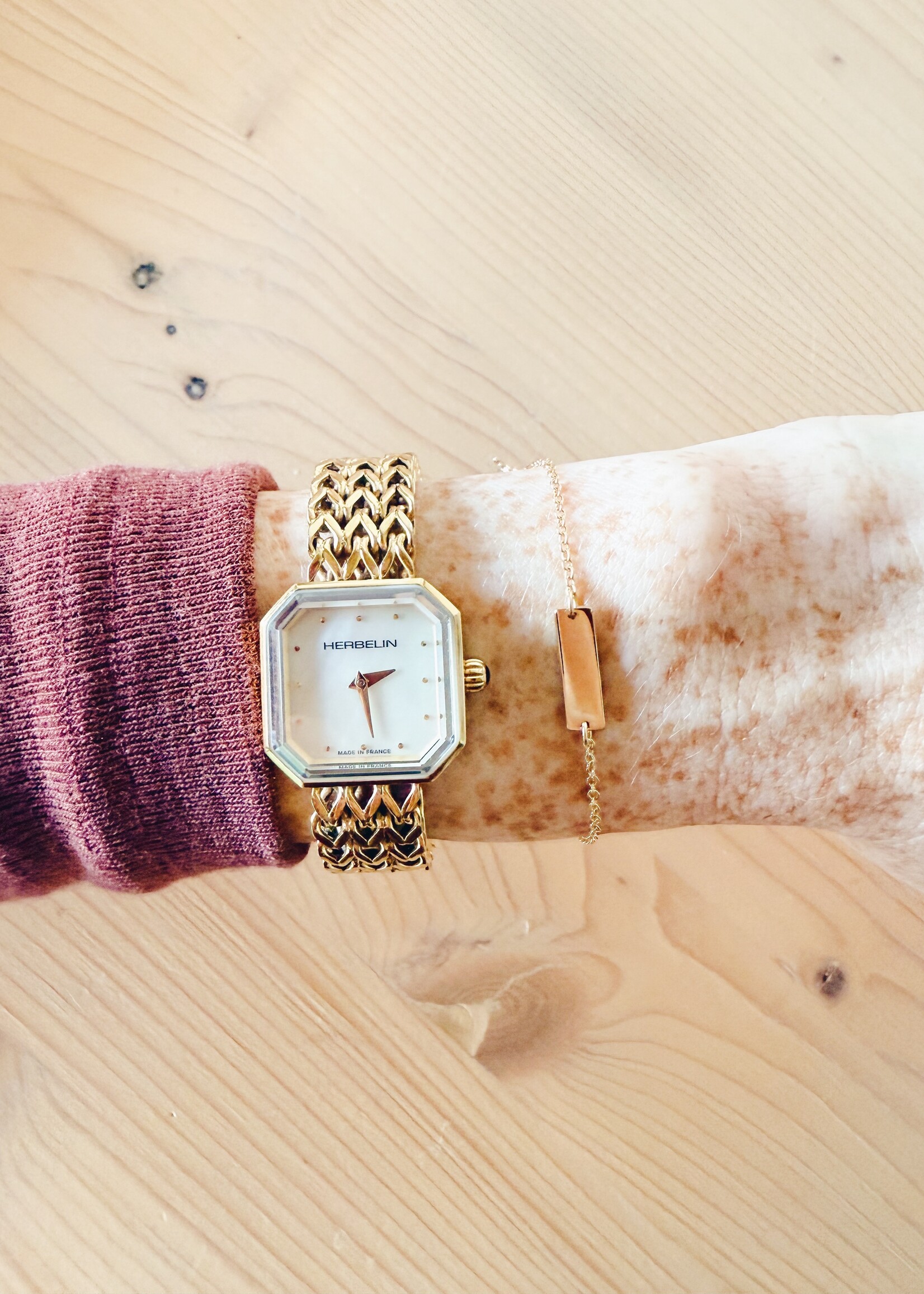 Geboorte armband rechthoekig