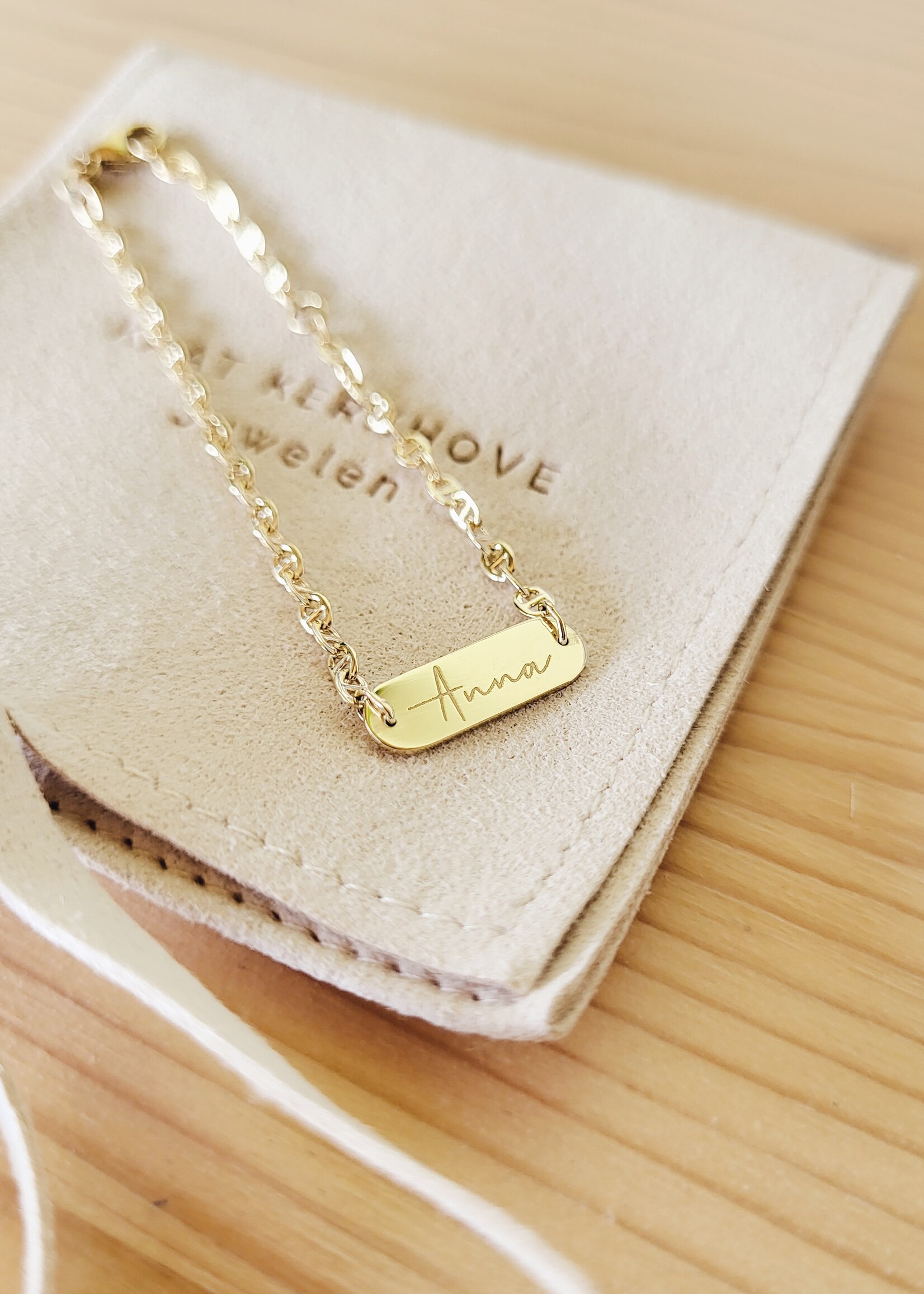 Geboorte armband ovaal