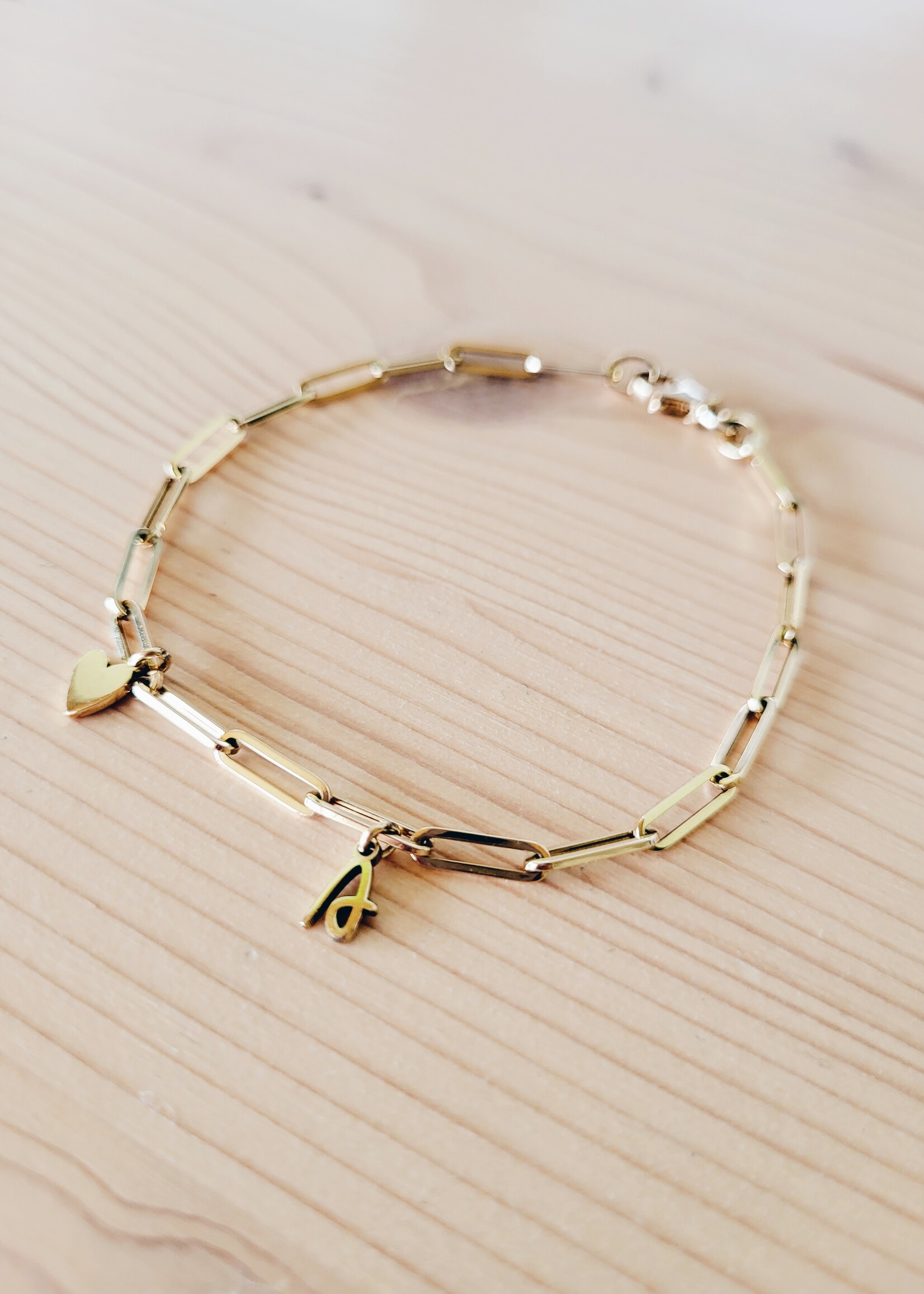 Armband paperclip schakel