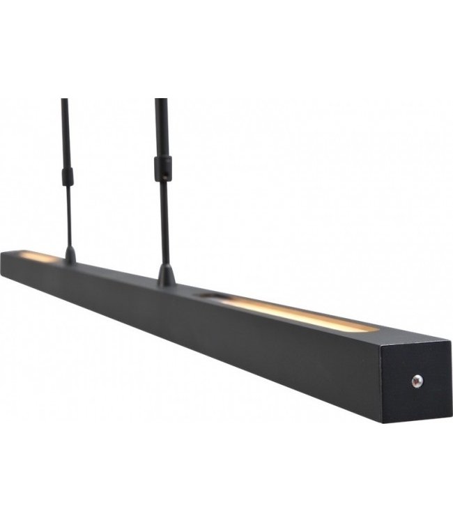 platte hanglamp 200 cm mat zwart voor boven kookeiland
