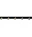 Masterlight Spot 5lichts spots verstelbaar -130cm- mat Zwart & Goud