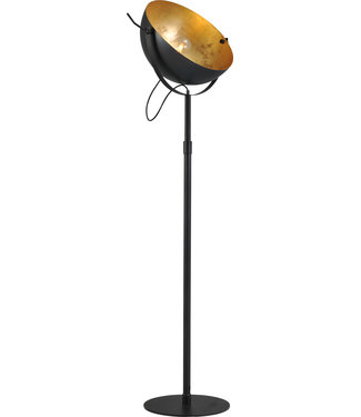 Masterlight Industrie uplighter kantelbaar -H175cm- gunmetal/goldleaf