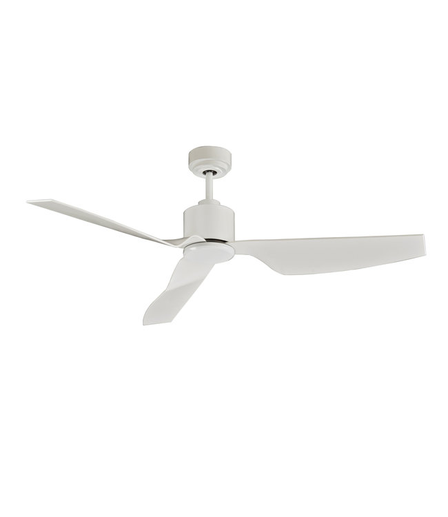 Strakke 3 blads ventilator met afstandsbediening -127cm-Wit