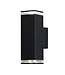 Konstsmide Up en down mat zwart buiten wandlamp IP44