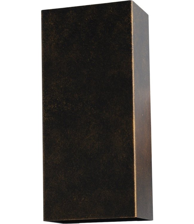 Masterlight Wandlamp klassiek voor de wand up en down light -H22cm-goud/patinee