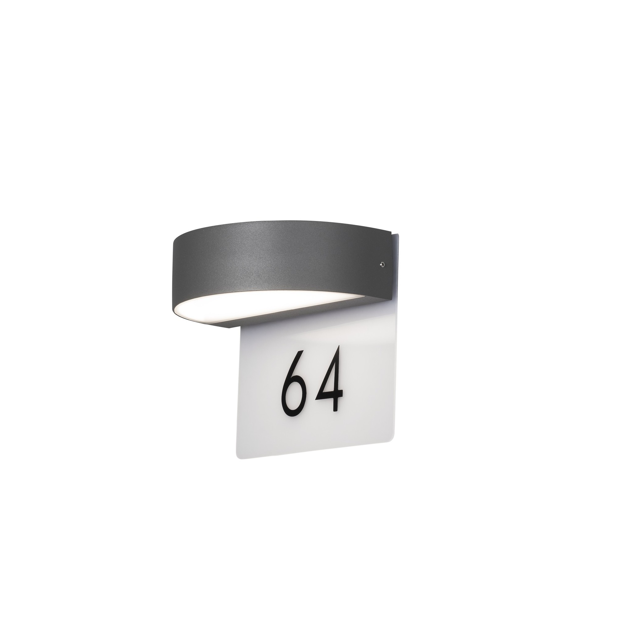 conversie zij is Schijnen Strakke wandlamp met nummer aanduiding | Voordeur verlichting - Licht &  Accessoires