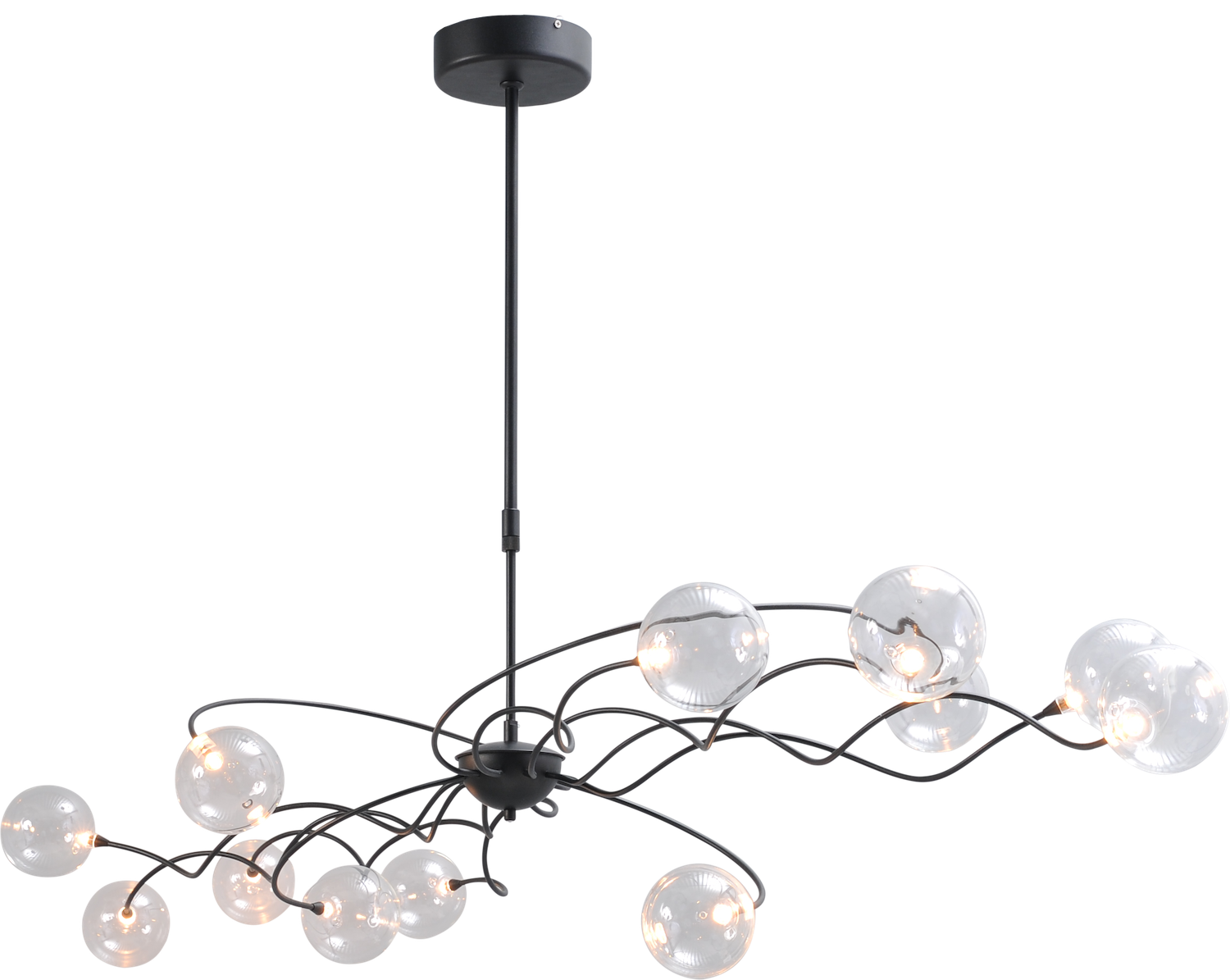Kruipen Ciro Of Industrieele Romantische LED hanglamp zwart | Hanglampen - Licht &  Accessoires