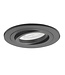 Highlight Mat zwarte inbouw spot kantelbaar excl gu10