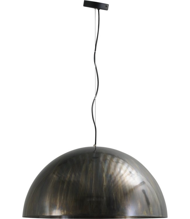 Masterlight Halfronde hanglamp aan staaldraad-60cm-dappled oil