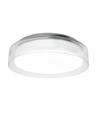 Highlight plafondlamp IP 44 met drie standen licht-28cm-chroom-wit