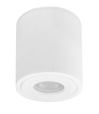 Highlight Ronde vast ip44 1 lichts. opbouw spot-10cm-wit