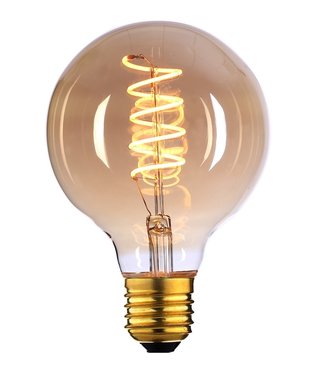 Highlight Globe 9w led dimbaar-125mm-amber
