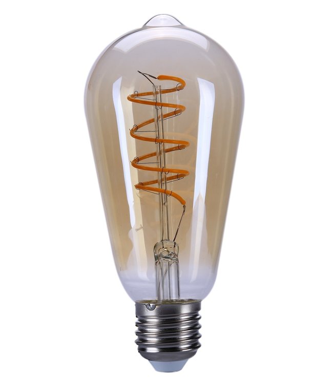 Rustiek Edison 9W LED e27 - Amber dimbaar