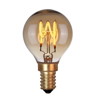 Highlight Trendy e14 kogellamp 3,5w 3 stap schakelbaar -45mm- Amber