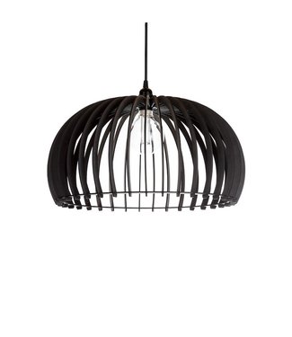 Hanglamp opengewerkt 50 cm zwart