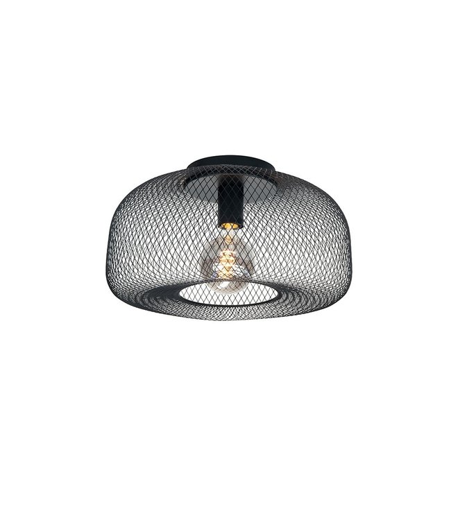 heet architect Binnenshuis Zwarte plafondlamp draadstaal klein | Plafondlampen - Licht & Accessoires