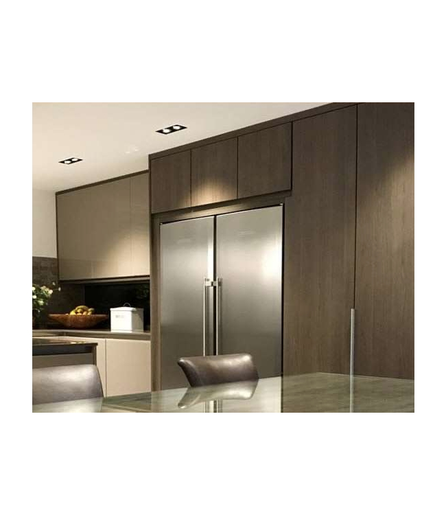 Trimless inbouwspots 2lichts zwart gu10