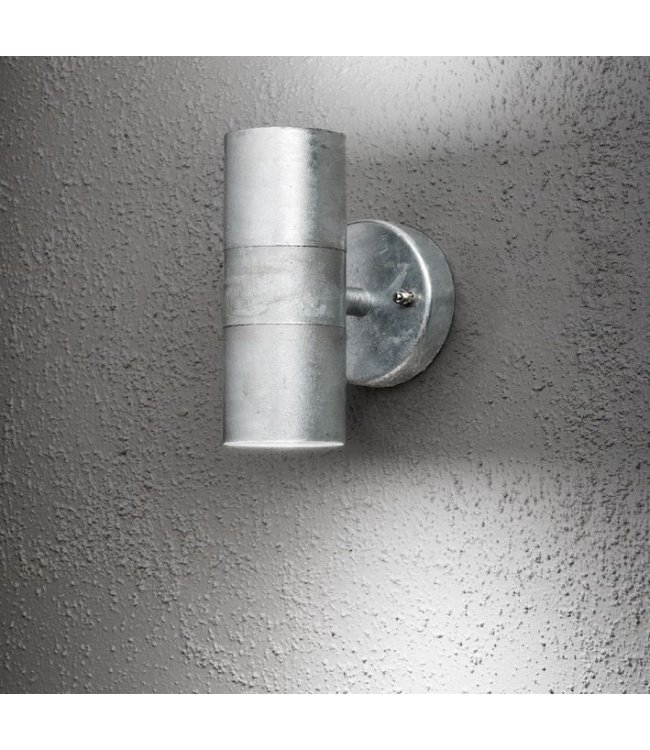 Up en down wand buitenlamp gegalvaniseerd 2jr garantie