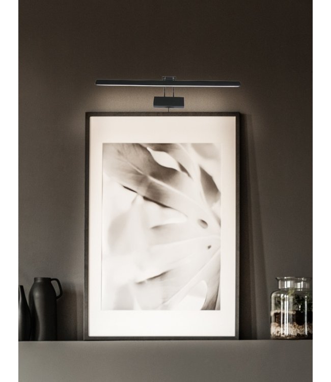 schilderijlamp 32cm zwart