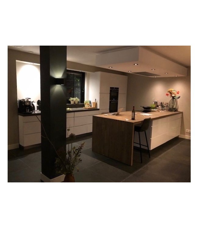 Mat zwarte inbouw spot kantelbaar excl gu10