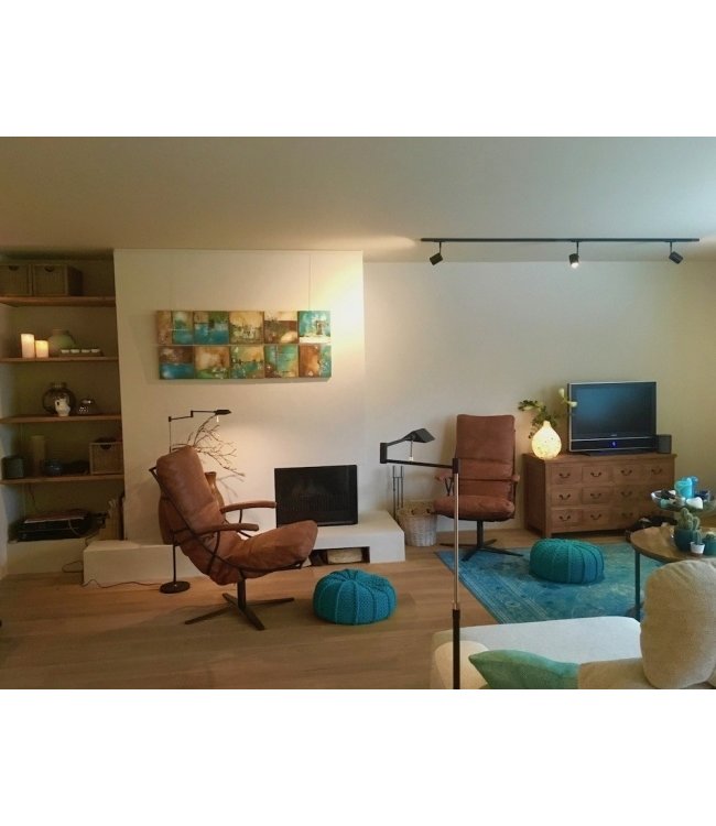 Losse railsysteem spot strak GU10 mat zwart tbv railsysteem