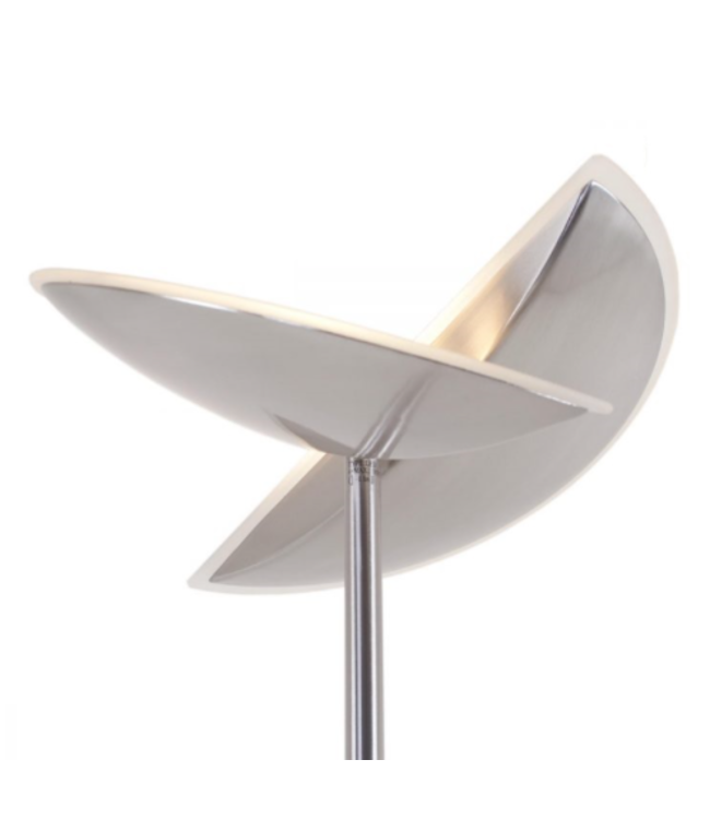 Strakke uplighter met kantelbare schaal rvs