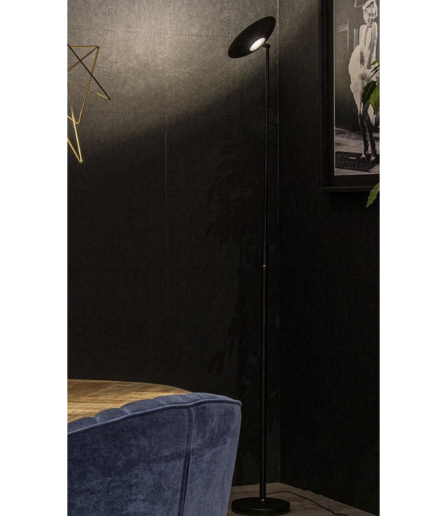 Uplighter zwart strak