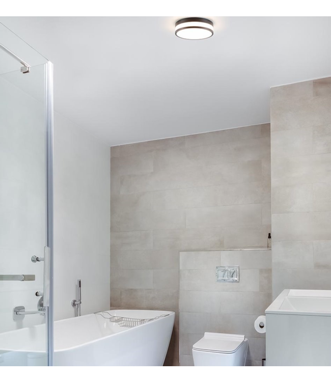 Plafondlamp met zwarte randen 3 standen