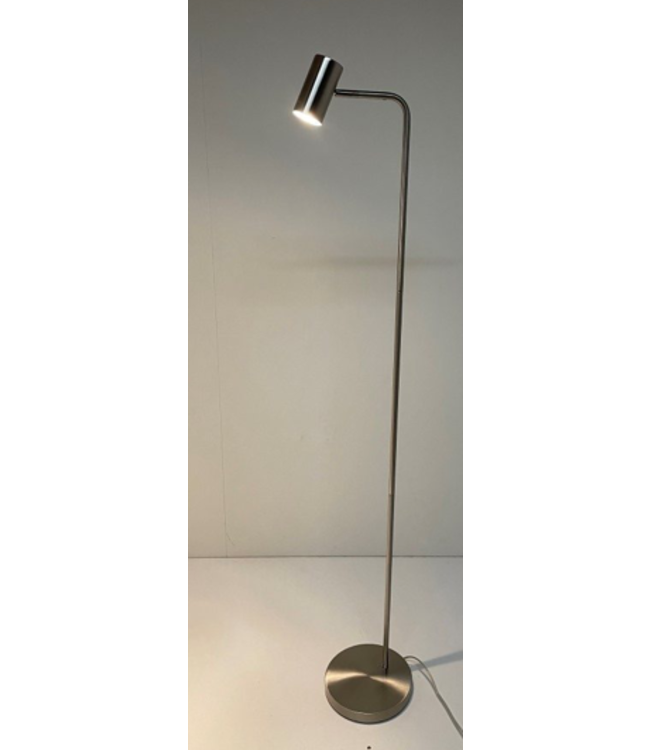 Moderne leeslamp met 3 standen en een ronde kop - RVS