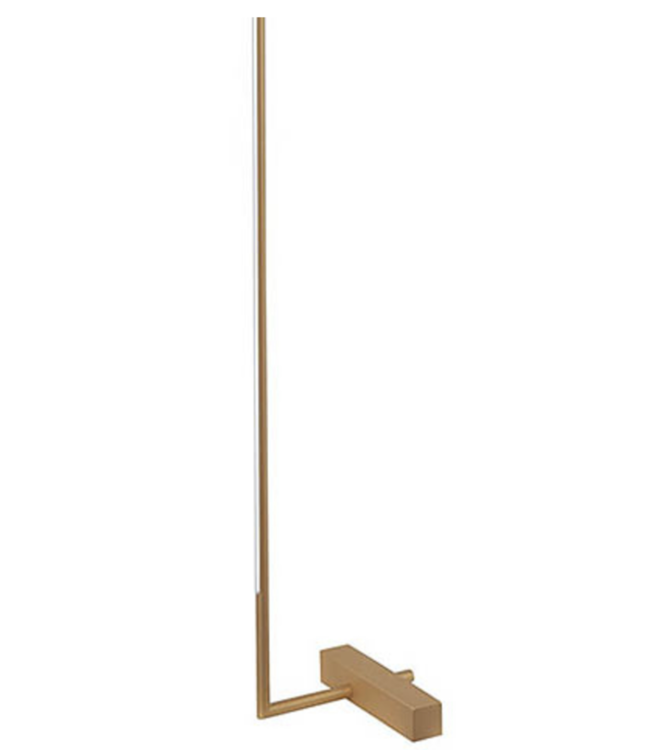 Strakke vloerlamp goud