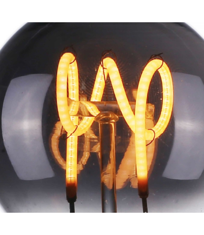 Kogellamp 3,5w 3 stap schakelbaar e27 -45mm- Smoke