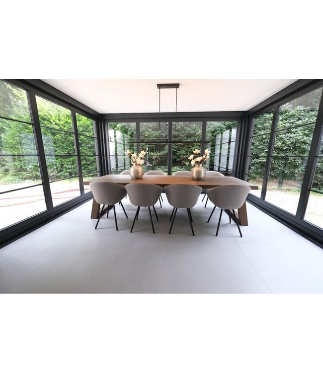 Design hanglamp met up/down light -160cm-Aluminium