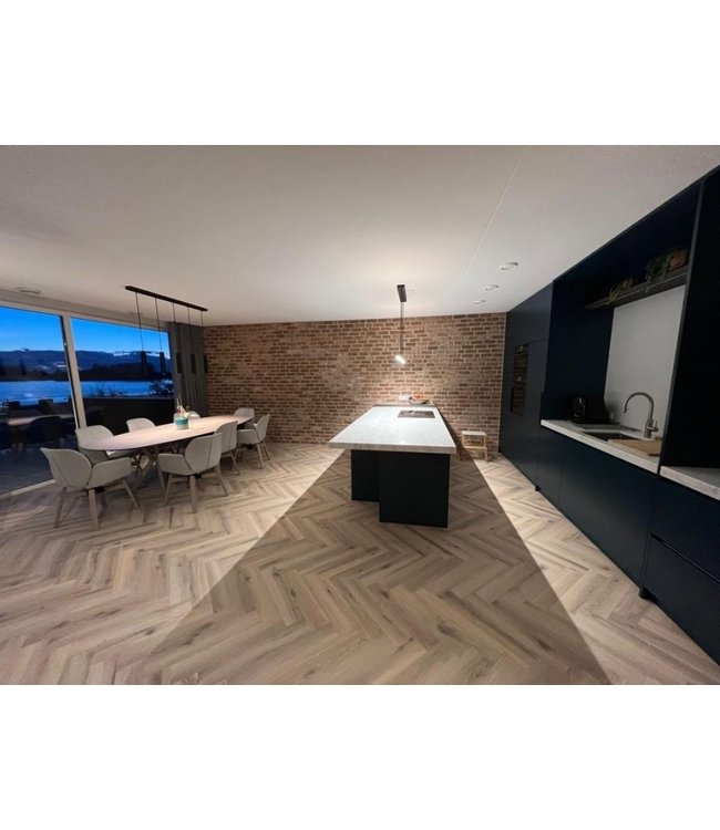 Kookeiland Hanglamp up en down light-130cm-Aluminium