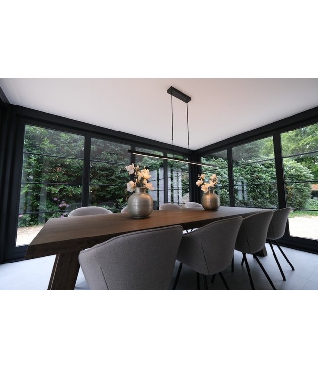 Led lamp 2700K met design uitstraling up/downlight - 160cm - Mat Zwart