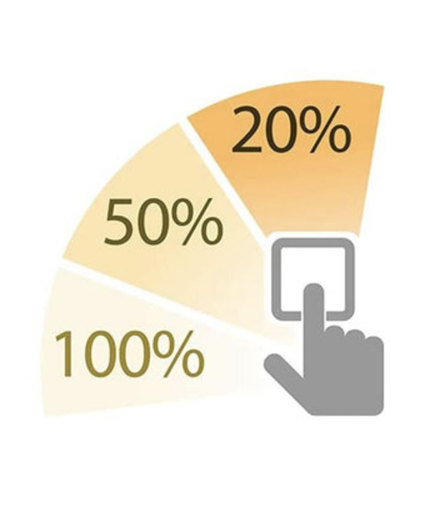 Schakelbare gold 6w led lamp e27 bol 80mm globe