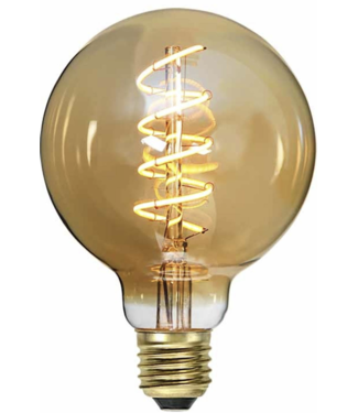 Highlight Schakelbare gold led lamp e27 globe 95mm