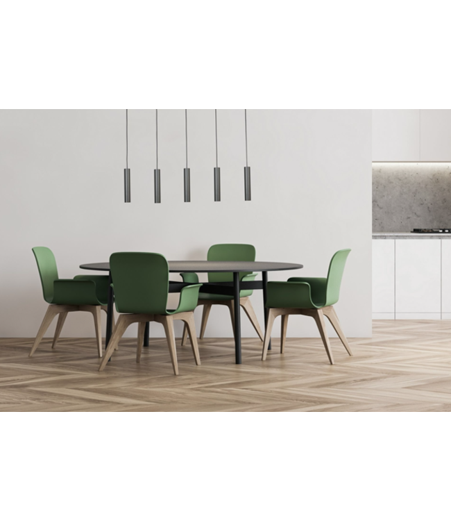 4lichts hanglamp voor boven kookeiland antiquebrass-100cm-zwart