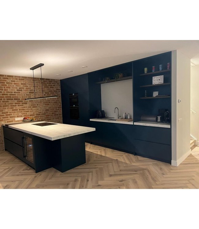 Kookeiland led lamp 2700K voor kookeiland up/downlight - 100cm - Mat RVS