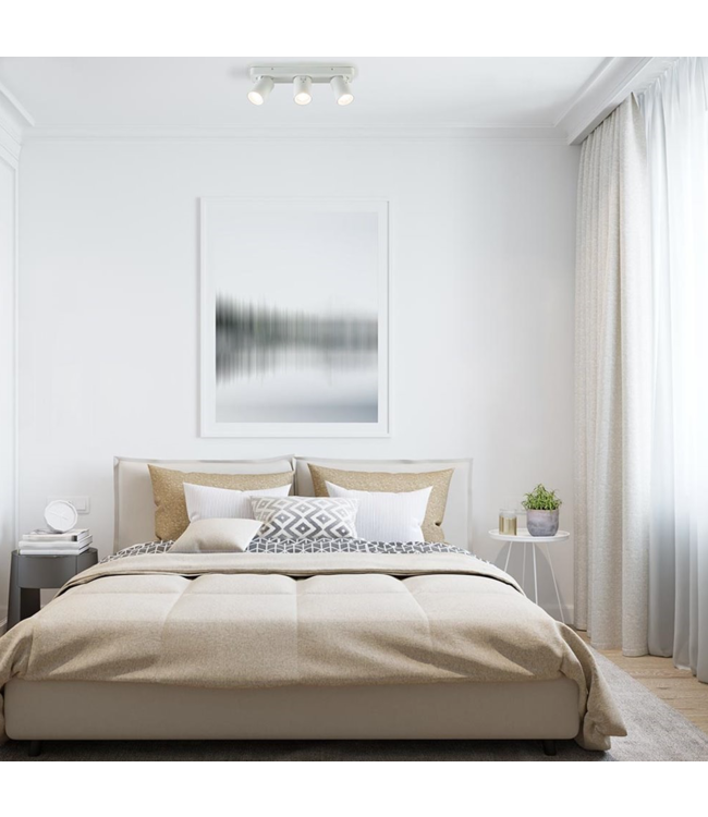 Strakke 3 lichts spot wit