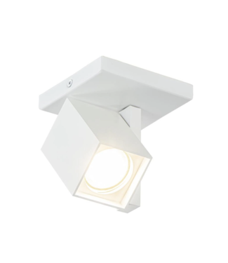 Highlight Strak mat witte langwerpige 1 lichts led spot-10cm